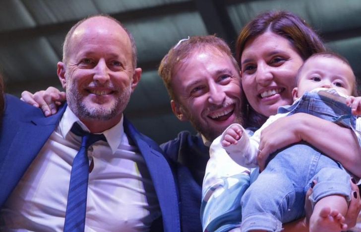 Con Martín, Daniela y Sofía, en el Microestadio de Lomas.