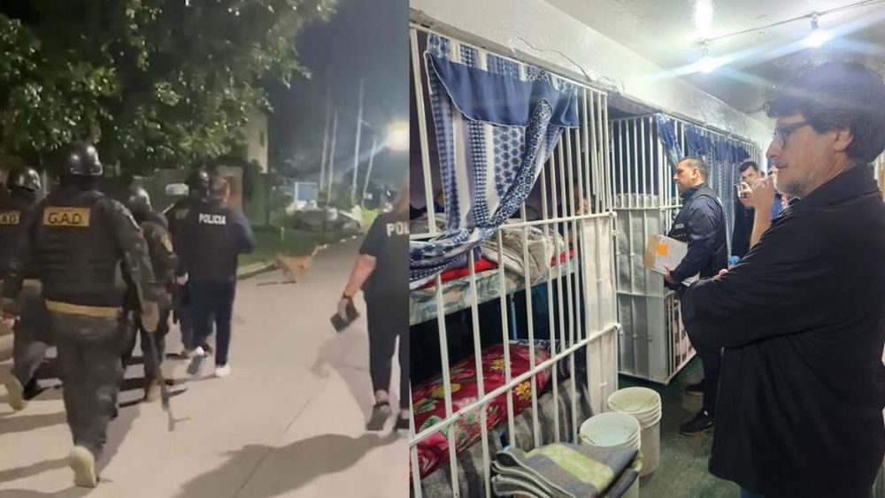 Allanaron dos viviendas y la celda de un preso que lideraba la banda.