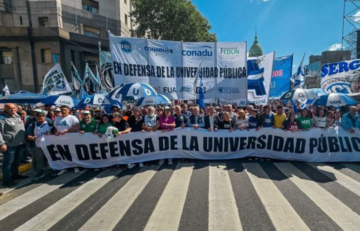 Es la cuarta Marcha Federal Universitaria en la era de Javier Milei.