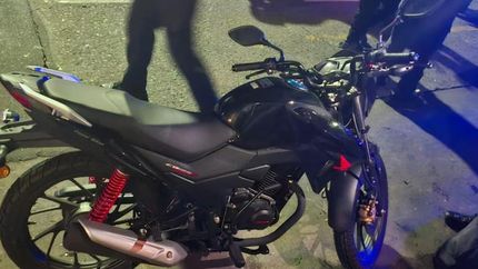 Una de las motos robadas.