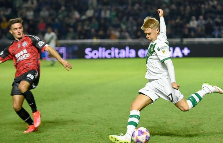 Souto disputó su segundo partido como titular en Banfield.