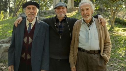 Juan José Campanella, con Luis Brandoni y Eduardo Blanco.&nbsp;