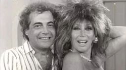 Mario Castiglione y Moria Casán.