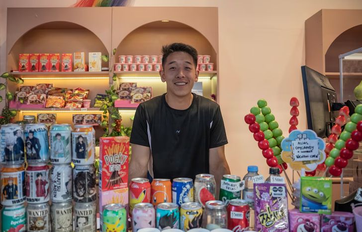 El Chino en su negocio.&nbsp;