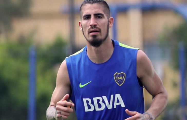 Junior Benítez, durante su paso por Boca Juniors.