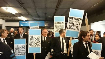 aeroparque: protesta de los trabajadores aeronauticos