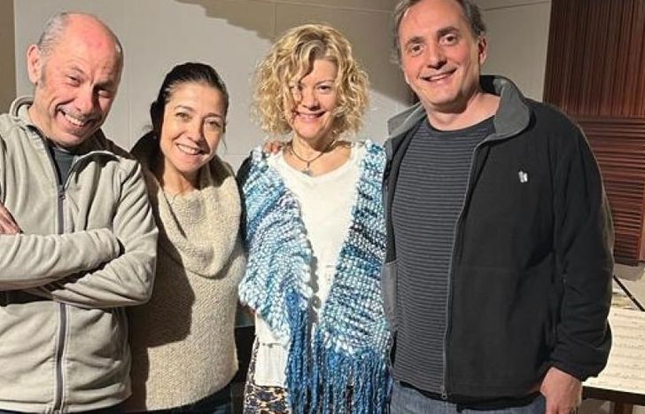 La banda, con Tomás ausente de la foto.