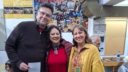 Sylvia Bonfiglio en el centro de la imagen.&nbsp;
