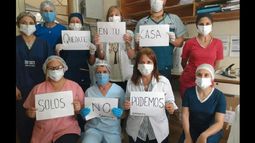 Los Andes y Temperley saludaron a los profesionales de la salud