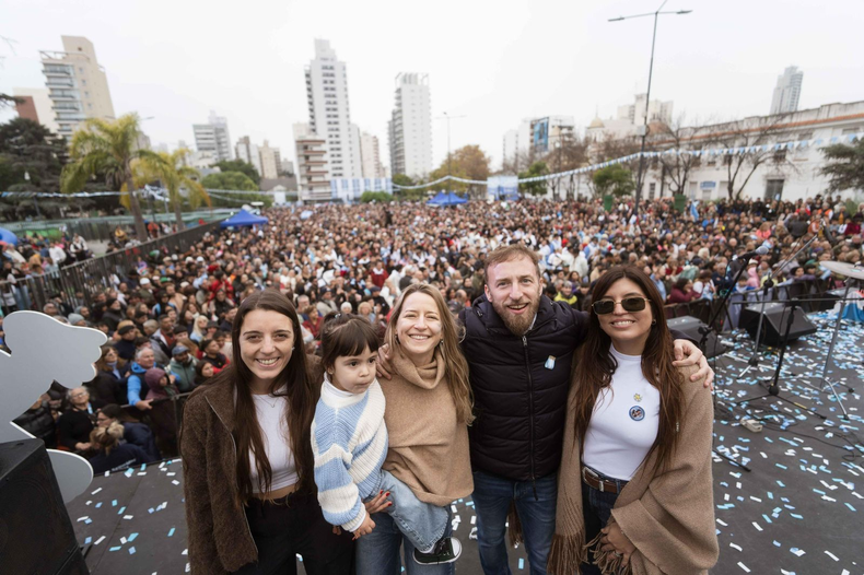 Otermín y Vilar estuvieron acompañados de Sol Tischik y la secretaria general, Aldana Scillama.