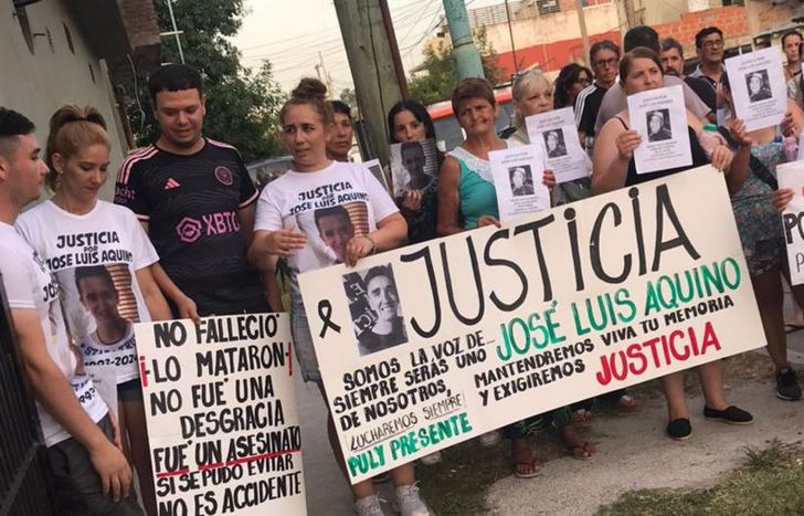 Una de las marchas para pedir justicia por José Luis Aquino.