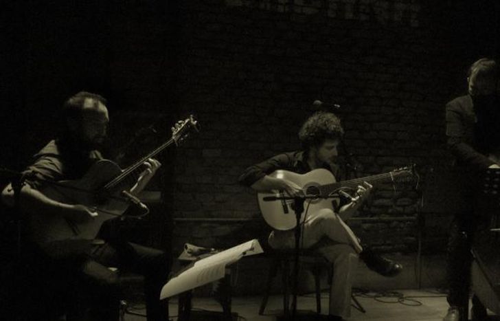 El trío Las Escobas.