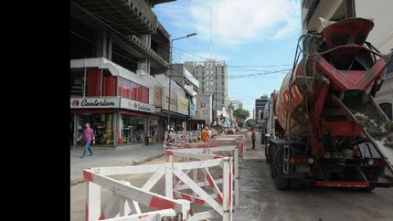 gestionan que las obras cloacales no afecten la actividad comercial