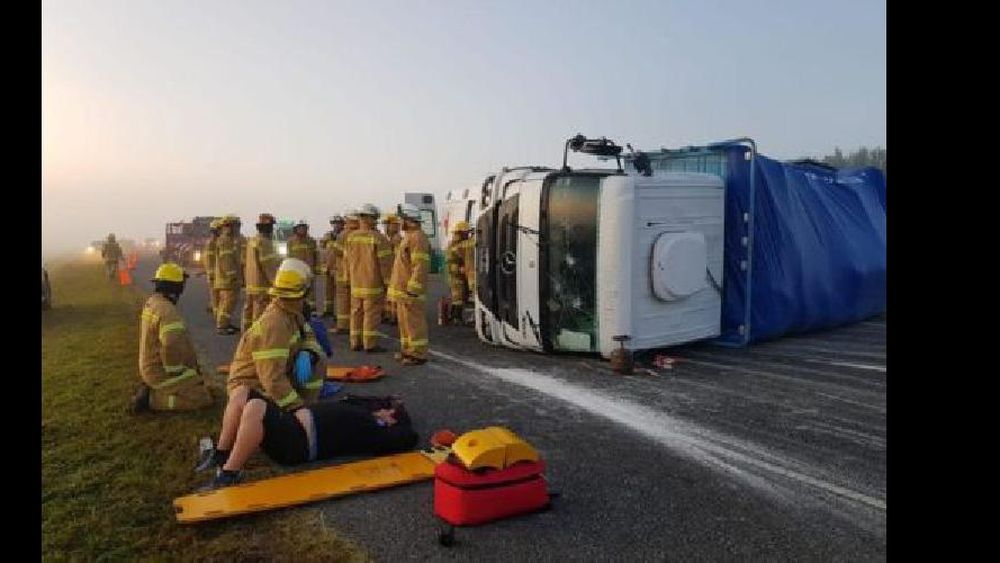 El siniestro se produjo cerca de las 6 en el kilómetro 332,5.