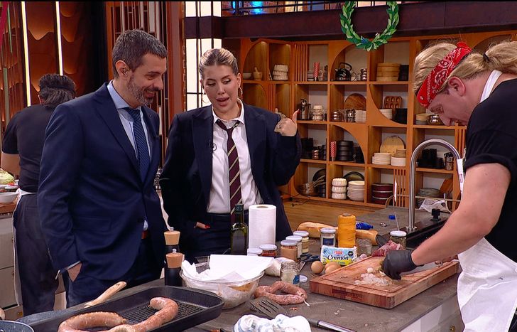 Maxi Lópey y Wanda Nara, con Pablo Giralt.&nbsp;