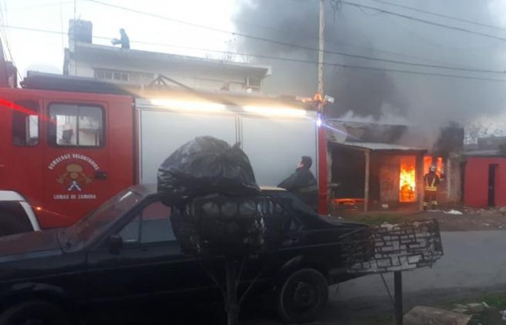 Cuando llegamos estaba toda prendida fuego.