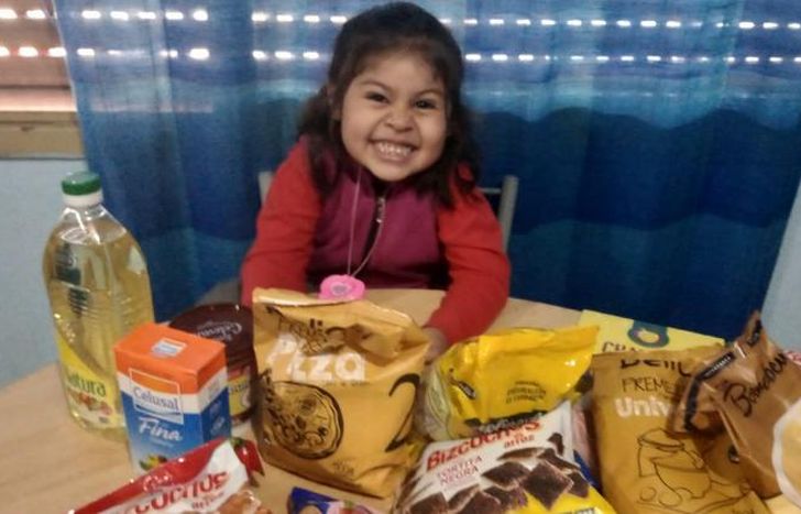 Sofi tiene intolerancia a la lactosa y al gluten.