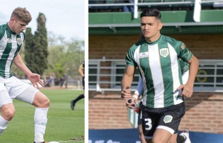Mateo Perez y Abel Amaya, con chances de debutar en el primer equipo de Banfield.