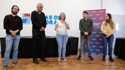 Marina Lesci encabezó la presentación de Argentina Construye Solidaria en Lomas.