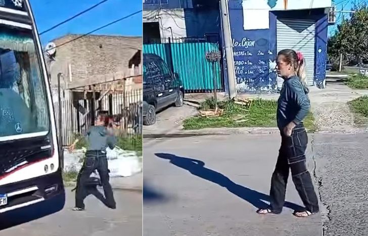 El ataque quedó filmado.