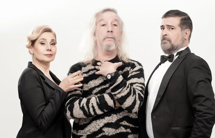 Diego Capusotto, con Andrea Politti y Rafael Spregelburd.