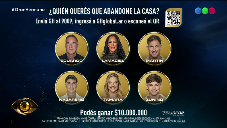 La nueva placa de Gran Hermano. 