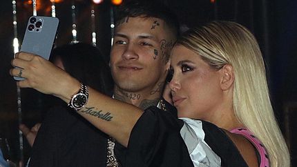 L-Gante y Wanda Nara, en otros tiempos.