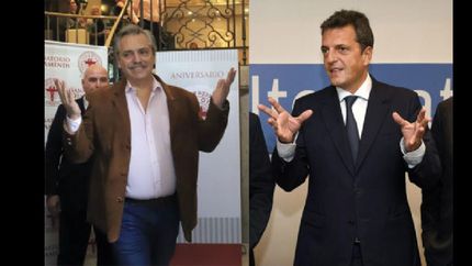 Fernández y Massa, en el centro de la escena.