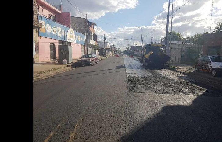 También se arregló la calle Benito Pérez Galdoz.