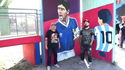 Diego, presente en cada rincón de Fiorito.