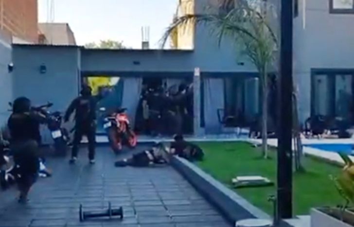 El feroz tiroteo quedó filmado.