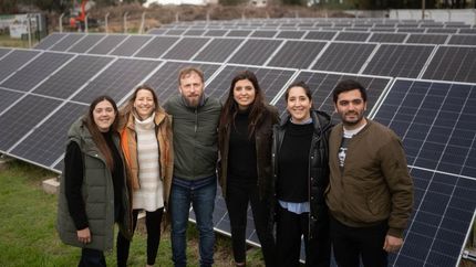 Diario La Unión | Otermín y Vilar inauguraron el Parque Solar Diego Armando Maradona en Fiorito.