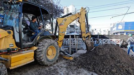 En el centro de Lomas están cerca de finalizar el Aliviador Sarmiento.