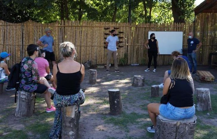 Curso de huertas agroecológicas en el Parque de Lomas.