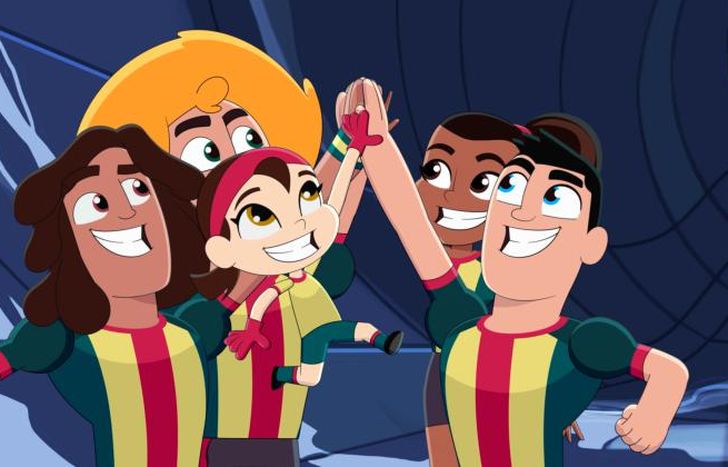 Capi, Emma, Beto, Kiko y Gigi son un equipo de fútbol diferente.