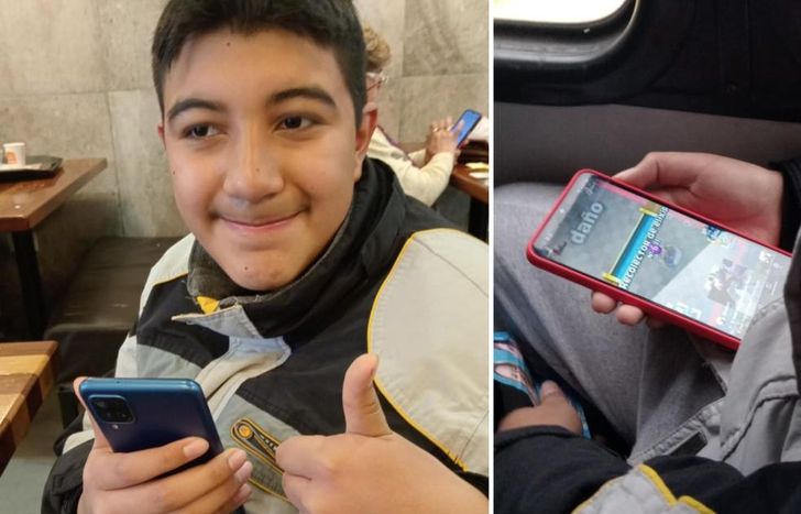 Iván ya tiene celular gracias al gesto de un vecino.