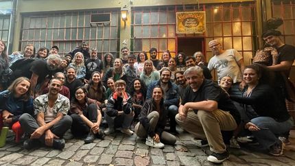 Los organizadores de la Fiesta Teatral.