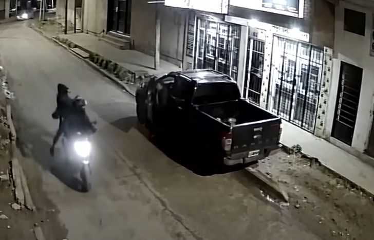El homicidio en Budge quedó grabado por una cámara de seguridad.