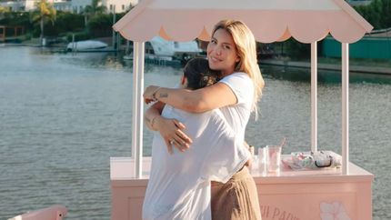 Wanda Nara y su hija Francesca.&nbsp;