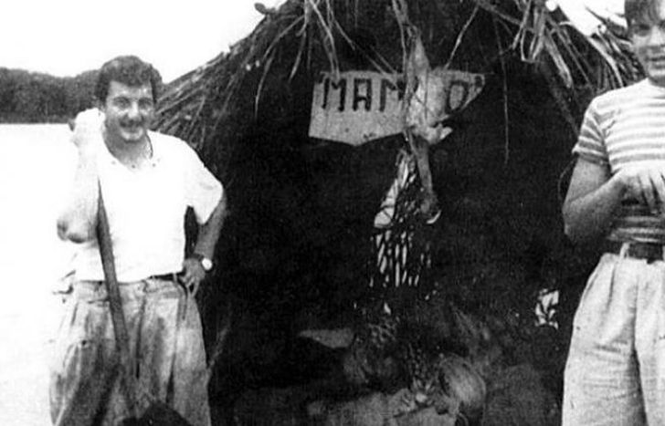 Alberto y Ernesto en la Amazonia peruana.