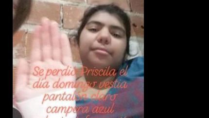 no saben nada desde el domingo, caundo fue vista por última vez. no saben nada desde el domingo, caundo fue vista por última vez.