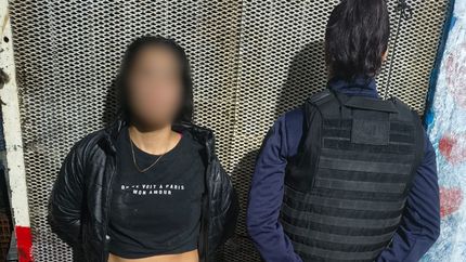 La joven detenida por la Policía.