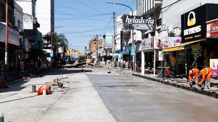 continuan los trabajos en el centro comercial de banfield este