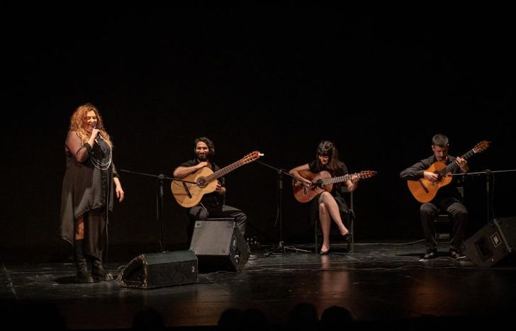 El grupo en vivo.