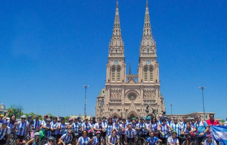 Será el octavo año que Chespy fomenta la peregrinación a Luján en bicicleta.