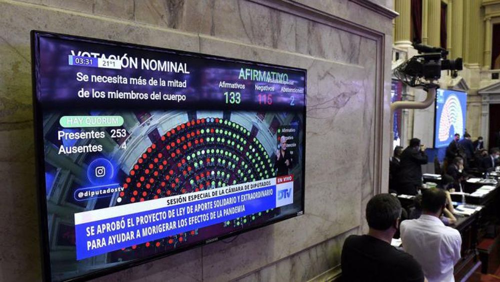 El oficialismo festejó la aprobación del proyecto.