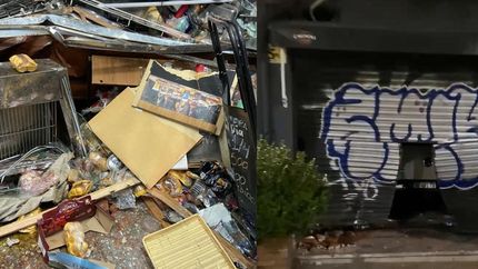 El local quedó destruido.