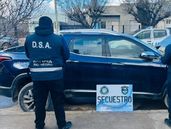 La camioneta robada en Llavallol.