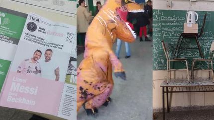 Los votantes y también las autoridades de mesa demostraron su ingenio.