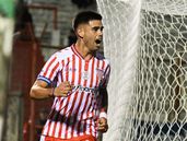 Carrasco anotó su último gol en Los Andes ante Deportivo Madryn, en Lomas. Carrasco anotó su último gol en Los Andes ante Deportivo Madryn, en Lomas.